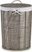 Kipit panier à linge gris rotin 2 pièces 100L