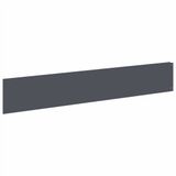 vidaXL Bordure de pelouse 10 pièces 100 x 18 cm Acier Anthracite