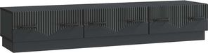 vidaXL TV-kast met lade Zwart 147 x 34,5 x 27 cm Bewerkt hout