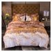 Moderne dekbedovertrekset met marmerprint
