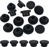 OEM Bol Siliconen Zout Peper Shaker Stoppers Herbruikbare Zwarte Vervanging - 20 STKS - 16/17/18/19/20mm