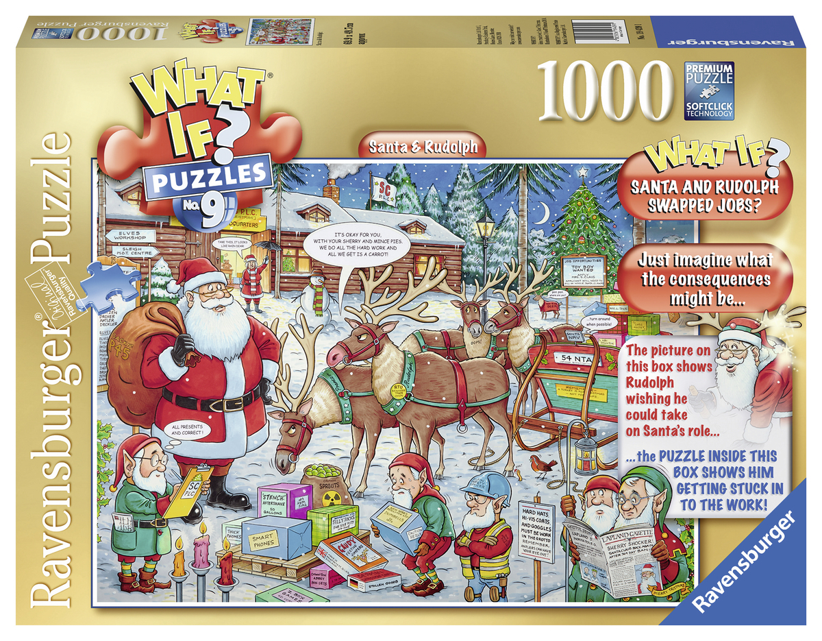 Ravensburger puzzel What if 9 Santa & Rudolph