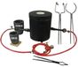 F616KB+HQ - Four de fusion - Capacité : 16 kg - Double brûleur - 2 pinces - Convient pour l'or, l'argent et le cuivre