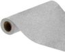 Chaks Tafelloper op rol - zilveren glitter - 30 x 500 cm - polyester