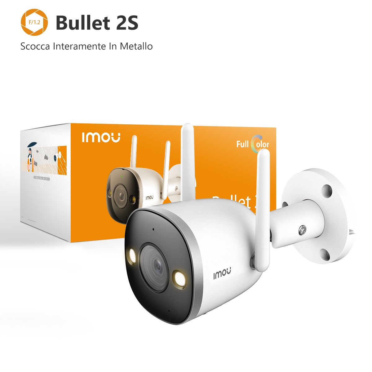 Imou Bullet 2S IP Camera - 2MP - Wired & Wireless - White
