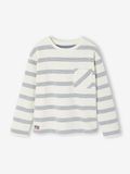 Vertbaudet T-shirt met lange mouwen met gestreept effect voor jongens