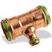 Aalberts Integrated Piping Systems Raccord Cuivre En T Réduit À Sertir - Diamètre 54 - 22 - 54 Mm