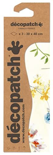 décopatch C851C - Zak met 3 vellen bedrukt papier - 30 x 40 cm