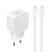 Mooov 730320 USB-C snellader, 20 W, Power Delivery (PD), USB-C-kabel 1,2 m, compacte, ultraveilige wandadapter, ultrasnel opladen en intelligente bescherming, 100% gerecycled kunststof