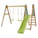 Kangui Portique Balançoire Et Toboggan En Bois Windi - Vert