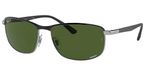 Ray-Ban RB3671CH 9144P1 Chromance - Noir sur Argent - Vert Foncé Polarisé