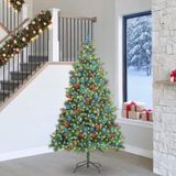 Prolenta Maison Exclusive Kunstkerstboom met 300 LED's, warm wit licht, PVC en metaal