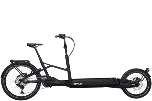 Kettler CARGOLINE HT 800 Bakfiets - Zwart - Bosch Middenmotor - 625Wh - 12 Versnellingen - Schijfremmen - 2023