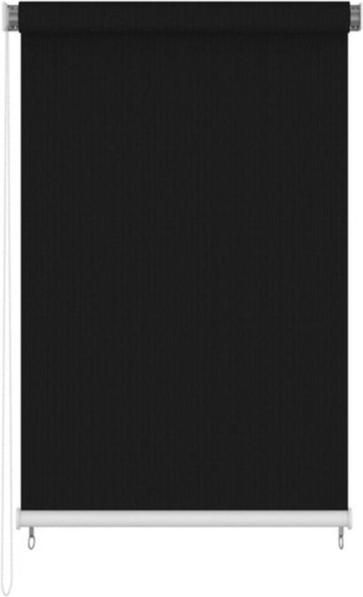 vidaXL Rolgordijn voor buiten 160x230 cm zwart