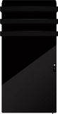 Quality Heating QH-HB black serie hybride infraroodpaneel 1200Watt