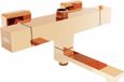Mexen Cube thermostatische bad-douchekraan, or rose gold