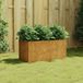 Maison Exclusive - Jardinière en acier Corten, dimensions 80x40x40 cm