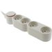 Zenitech Bloc Home 4 Prises 16a 2p+t Câble 3m - Blanc