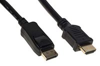 LINK LKCDPH3003 DisplayPort-kabel 1.2 → HDMI® 1.4, 3m, vergulde contacten, 4K × 2K, 30Hz, compatibel met PC, notebook, monitor, HDTV