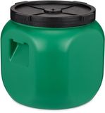 GARRONDA 40L Kunststof Trommel Met Deksel - Vat - HDPE - Voedselvat - Tuin Hobbock – Groen