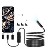 VEVOR Endoscoopcamera 1920P HD Inspectiecamera voor Android IOS met 5M Kabel
