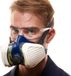 GVS Halfgelaatsmasker - met Vervangende Filters - Maat M/L - Blauw - Siliconen - Maximale bescherming (FFP3)