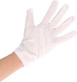 Merkloos Witte korte gala handschoenen voor volwassenen