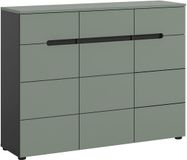 Xonox.Home Xonox Schoenenkast Canu - Spaanplaat - 120x94x37 Cm - Smoke Green