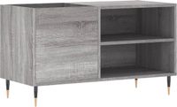 vidaXL Platenkast 85x38x48 cm bewerkt hout grijs sonoma eikenkleurig