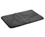 Amago - 100% Polyester microvezel fleece vloerkleed, 50 x 80 cm - Antraciet