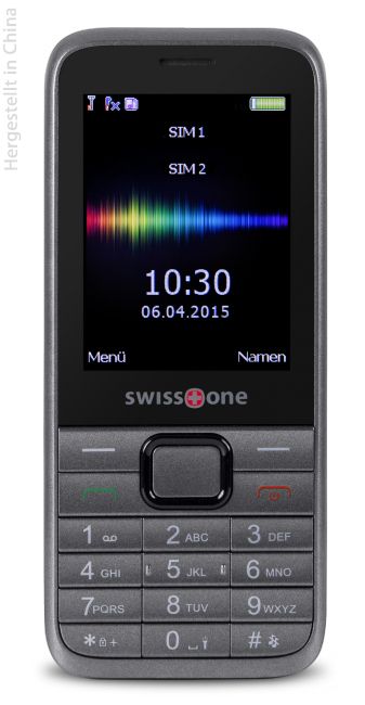Swisstone SC 560 - Mobiele telefoon - Dual SIM - 2.4" - 1.3MP Camera - MiniSIM