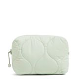 Vera Bradley Featherweight Medium Cosmetic Makeup Organizer Bag, Calm Mint
