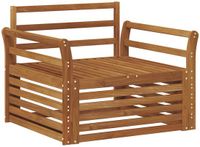 vidaXL 2-zits Buitensofa Naturel
