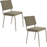 Zuiver Buddy Eetkamerstoelen Groen - Set van 2