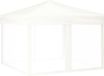 vidaXL Tente de réception pliable avec parois latérales, blanc, 3x3 mètres