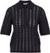 WE Fashion Pull en maille pour femme avec col polo