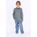 B.Nosy rechtvallende gestreepte longsleeve - grijs