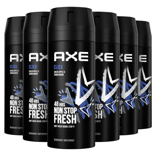 AXE Deodorant Bodyspray Click - 6 x 150ML Voordeelverpakking