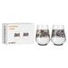 RITZENHOFF 3911001 Set van 2 universele glazen 500 ml - schaduwmotief - veelkleurig junglemotief - Made in Germany - groen, rood, roze