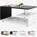 Casaria Salontafel Orlando Wit Zwart 95x55x50cm