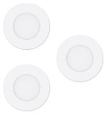 Eglo 3 x LED Smart spot encastrable Crosslink-Z Blanc Ø8,5cm IP44 2,8W 360lm CCT Dimmable App Google Alexa Bluetooth ZigBee