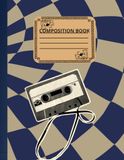 Checkerboard Cassette Tape Composition Notebook