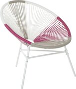 Beliani ACAPULCO - Tuinstoel set van 2 - multicolor - PE rotan