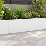 vidaXL Keermuur 2 st 60 x 12 x 50 cm staal wit