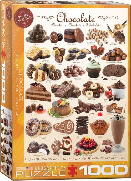 Eurographics Puzzel Chocolade - 1000 stukjes