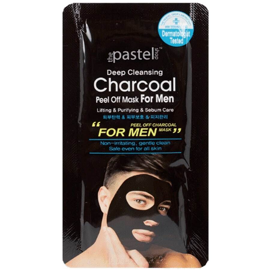 The Pastel Shop Deep Cleansing Charcoal Black, Peel-off Mask, MANNEN