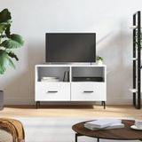 Maison Exclusive - meuble TV, blanc, 80x36x50 cm, en panneaux de particules