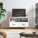 Maison Exclusive - meuble TV, blanc, 80x36x50 cm, en panneaux de particules