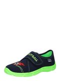 BECK Huisschoenen 'Football' donkerblauw / lichtgroen / rood / zwart / wit