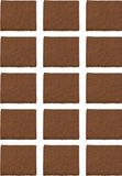 AMIG Anti-krasvilt - 48x - zwart - 25 x 35 mm - vierkant - zelfklevend - meubel beschermvilt